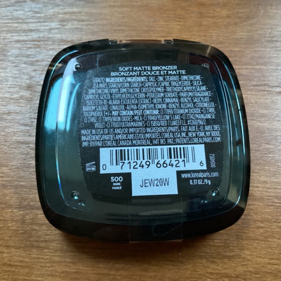 L’Oréal Paris Infallible 24H Fresh Wear Bronzer 500 Dark Fonce Soft Matte Finish - Picture 3 of 4